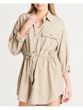 Zara Utility Tunic Top